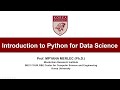 1. Introduction Python  for Data Science