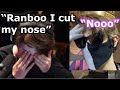 Ranboo SAD after Tubbo CUT HIS NOSE / INJURED HIS FACE... (Dream SMP) Tubbo made a mistake (not bad)