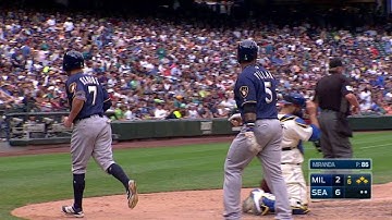 MIL@SEA: Braun drives in two with ground-rule double