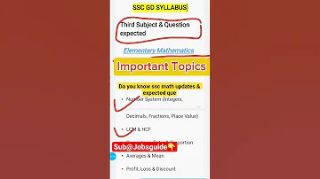 SSC GD SYLLABUS UPDATED SSC GD MATH Ssc Gd Question Ssc Gd Exam Sscexam Ssccgl Ssc Sscgd 