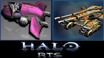 Covenant Ghost vs GDI Mammoth Tank - C&C 3 Halo Mod