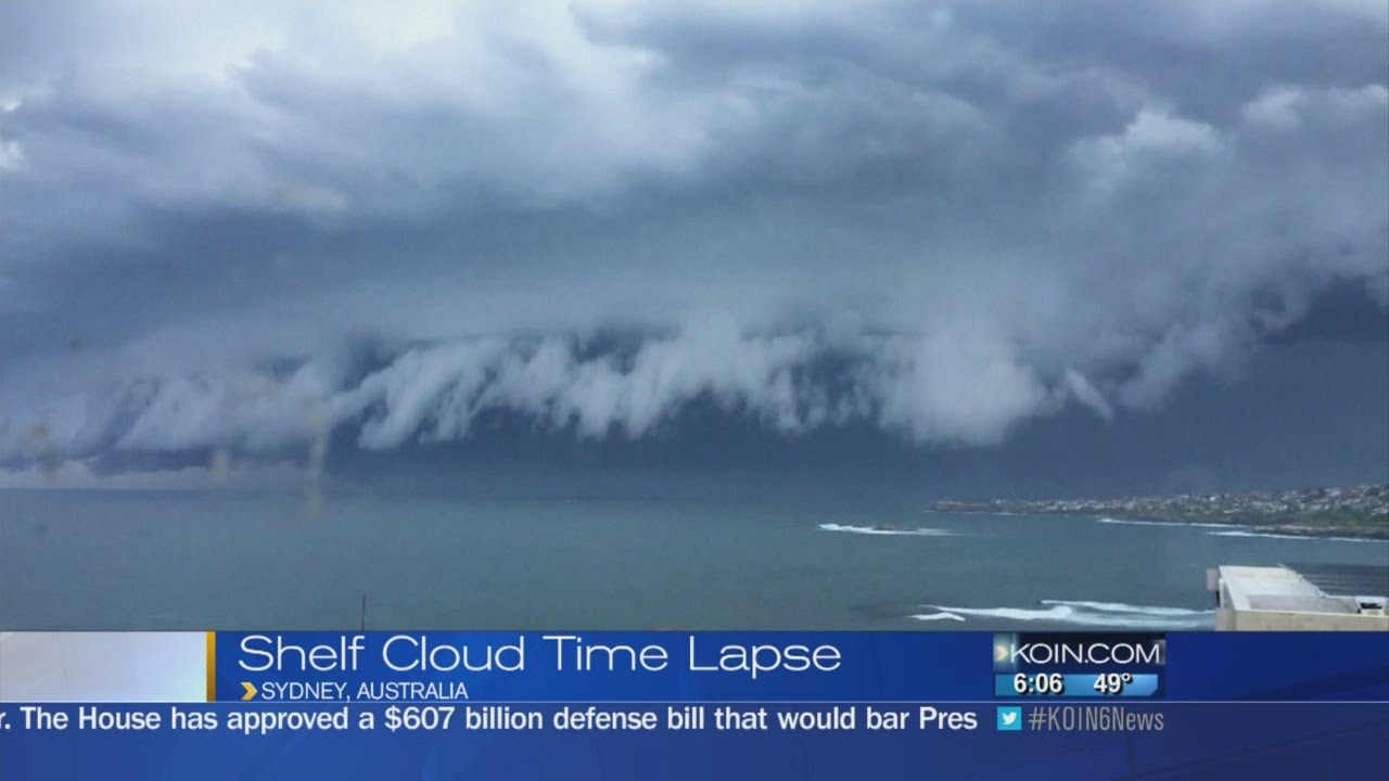 Shelf cloud time lapse - YouTube