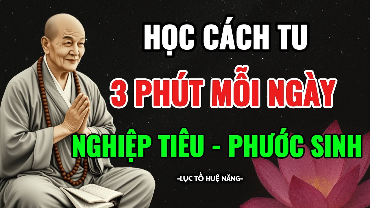 Lục Tổ Huệ Năng Chỉ Rõ: Cách Tu 3 Phút Mỗi Ngày Khiến Nghiệp Tiêu, Phước Sinh - Ai Bận Cũng Tu Được.