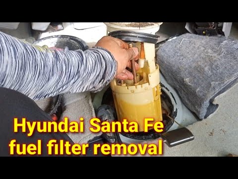 Hyundai Santa Fe, fuel pump removal. - YouTube
