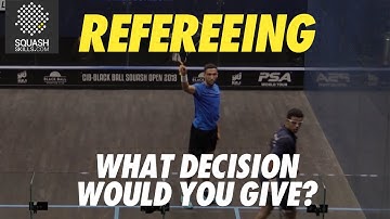 Squash Refereeing: Declan James v Mostafa Asal - Yes let