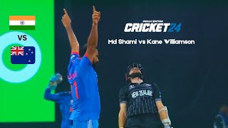 INDIA vs NZ SEMIFINAL KANE Williamson WICKET vs MD SHAMI in CRICKET 24