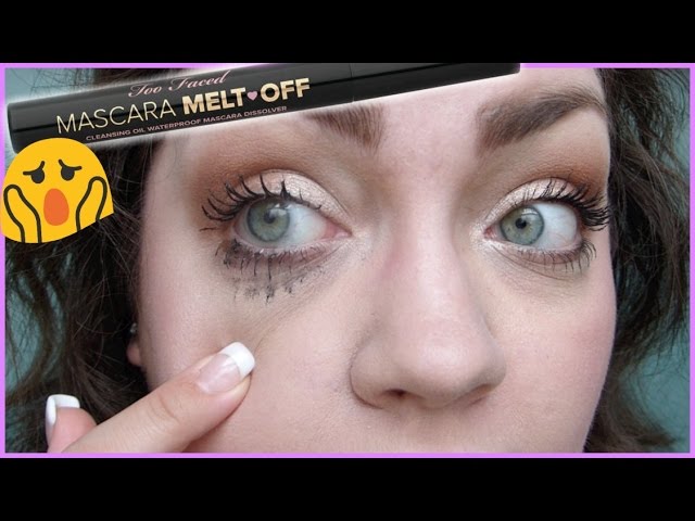 Too Faced Mascara Melt Off Waterproof Mascara Remover Demo First Impression Youtube