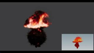Underwater Explosions slow motion houdini 19, Pyrosolver based on Flip sim the Particles.
