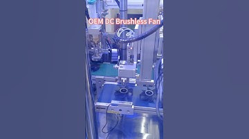 OEM DC brushless fan automatic production workshop live video #fan #coolingfan #machine #dcfan