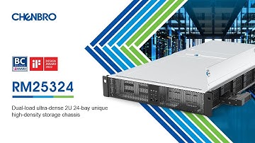 CHENBRO RM25324｜Dual-load ultra-dense 2U 24-bay unique Falcon Wing high-density storage chassis