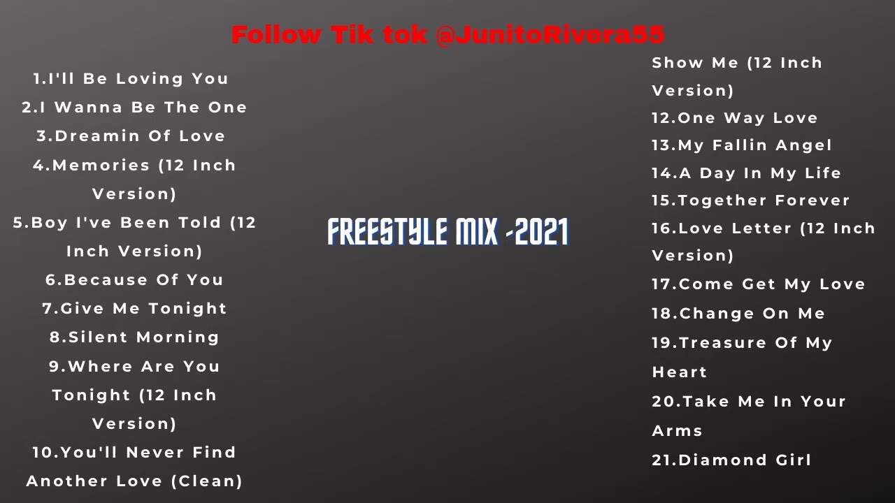 Freestyle old school 80's mix