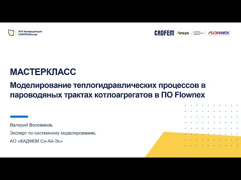 Моделирование теплогидравлических процессов в пароводяных трактах котлоагрегатов в ПО Flownex