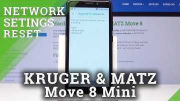How to Reset Network Settings in Kruger & Matz Move 8 Mini - Restore Network Settings to Default