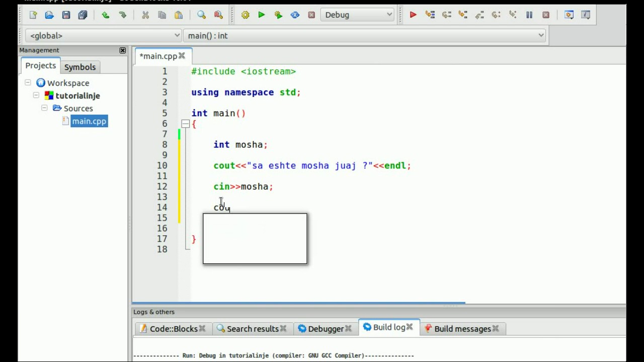 Programim ne C++ Mesimi Nr. 5. operatori cin - YouTube
