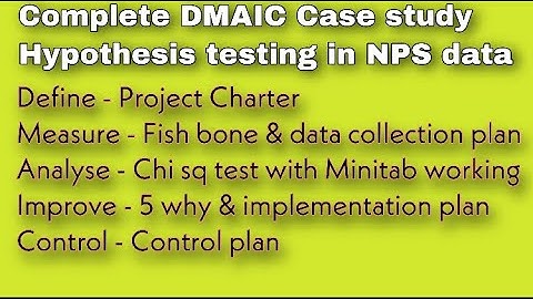 How to perform Hypothesis test on NPS data | Learn Chi Square test with ease | DMAIC Case Study