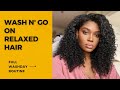WASHDAY ROUTINE ON MY RELAXED/TEXLAXED HAIR
