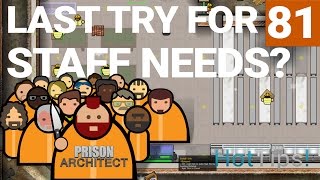 Prison Architect 2.0 - Ep 81 - Solving Staff Needs? - Let's Play