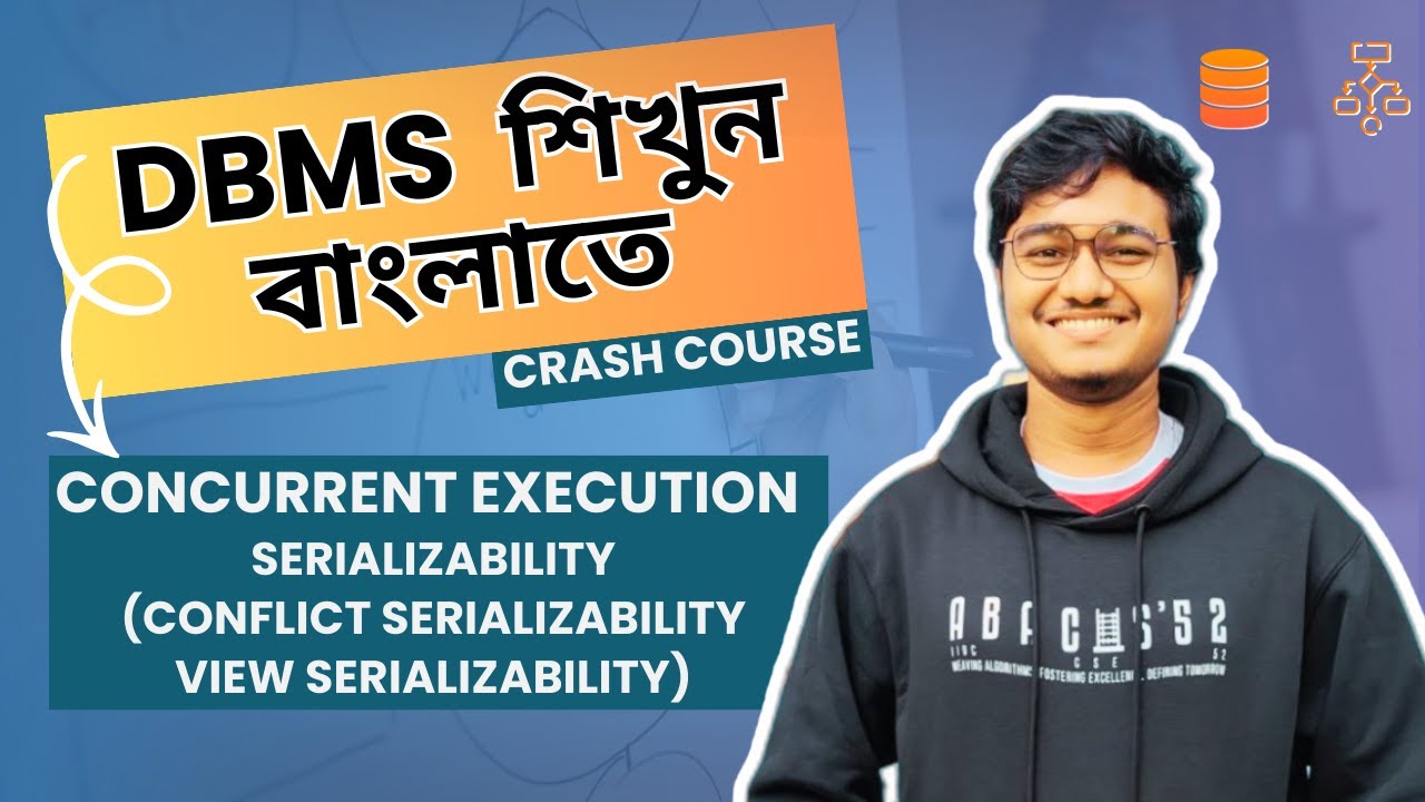 Concurrent Execution, Serializability(Conflict Serializability, View serializability) in Bangla-DBMS