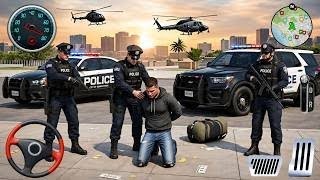 Police car chase simulator game - Police COP Pursuit gameplay 3D - Android Gameplay - Bank Robbery screenshot 4