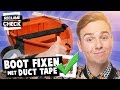 BOOT REPAREREN MET DUCT TAPE!? - Reclamecheck #1