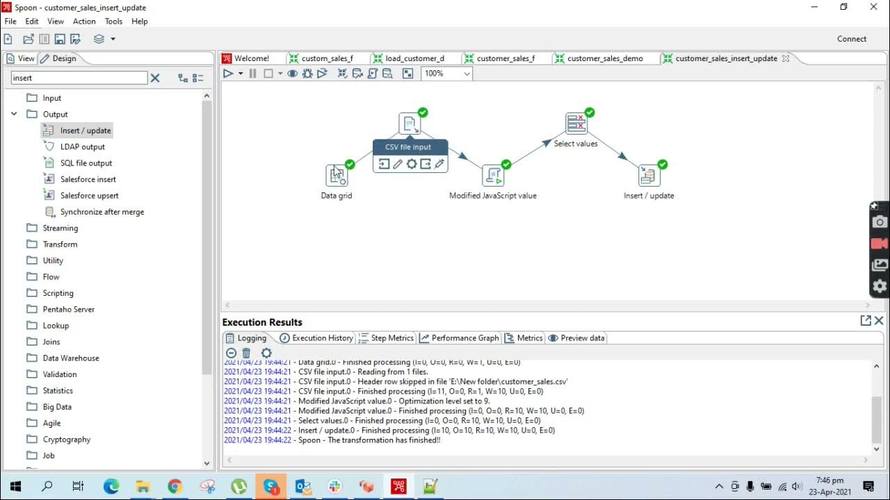Insert and Update CSV data in postgresql, Clean & Transform Data using ...