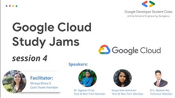 Google Cloud Study Jams - Session 4 | Interacting with the Google Cloud Platform