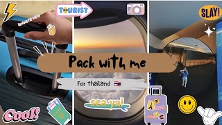 pack with me for Thailand! ⋆｡ﾟ☁︎｡✈︎⋆｡ ﾟ☾ ﾟ｡⋆  travel essentials + organisers!