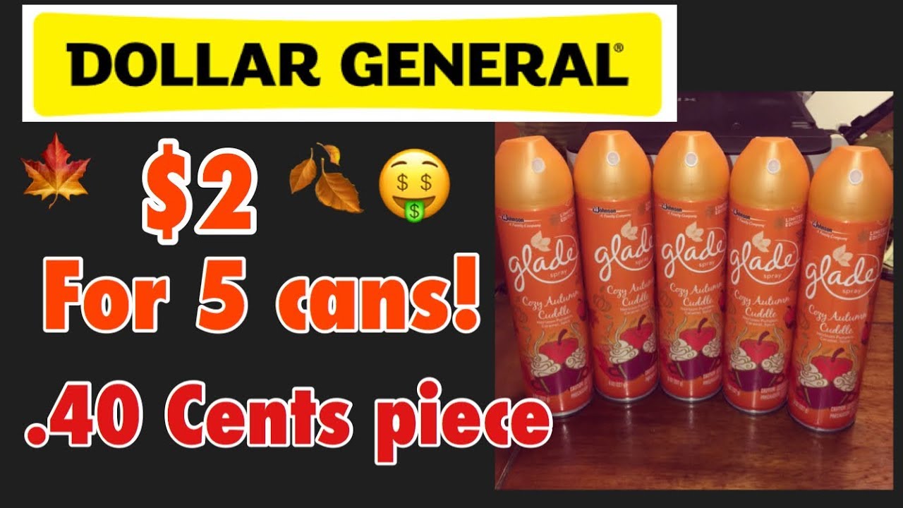 Dollar General Cheap Fall Scent Glade Sprays Using Digitals!! 8/15/17