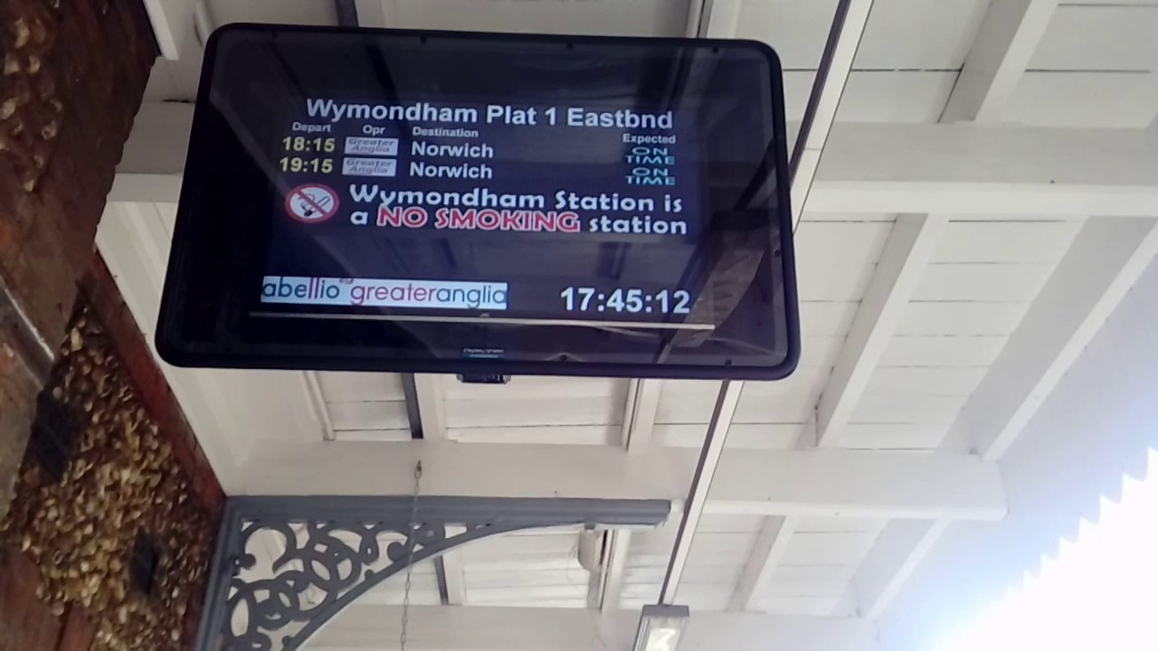 Wymondham Station Announcement 1747 Cambridge and Security (01/05/2017)