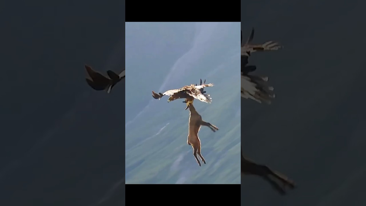 Águila cazando! #shorts #animales #sabiasque
