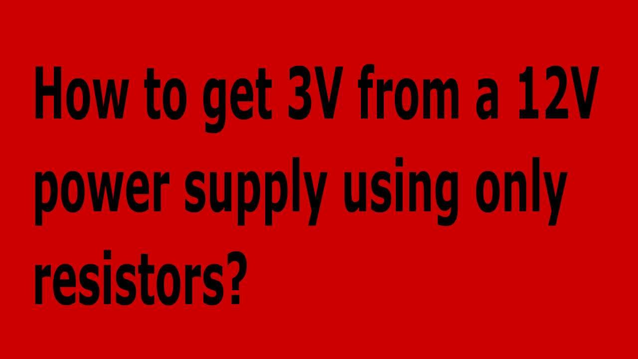 6v reduce to how 12v volt from volts 3 power 12 How get supply a YouTube to 6v reduce to how 12v volt from volts 3 power 12 How get supply a YouTube to