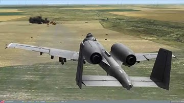 DCS Goofing Off Ring of Death A-10C & F-15C vs Combined Arms