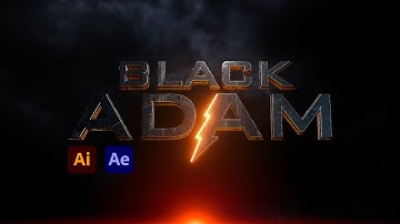 BLACK ADAM Title Tutorial | After Effects Tutorial