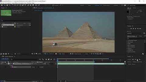 Learn after effects - how to remove elements from a video clip using Content Aware Fill