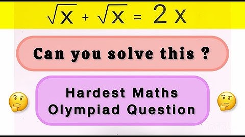 Only 10% Students Solve this  Maths Algebra Square Root Olympiad Question. #challenge