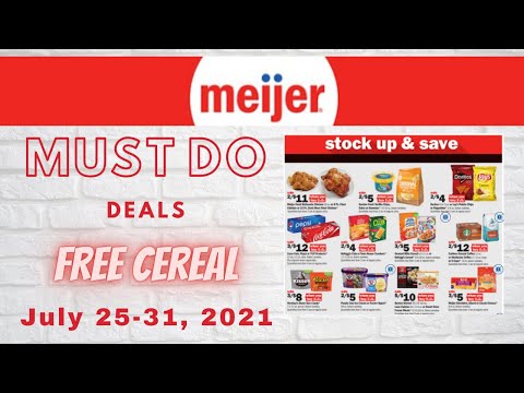 *WOW* Meijer *MUST DO* Deals for 7/25-7/31 | TONS OF FREE CEREAL