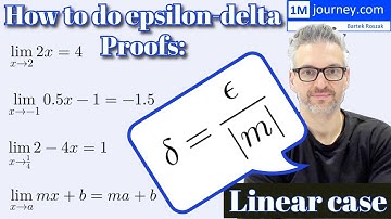 How to do Epsilon Delta Proofs - Linear Case?