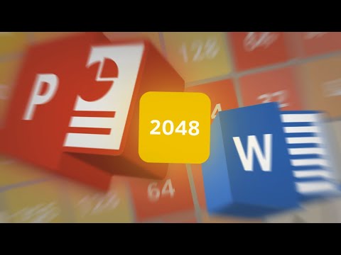 Видео: Делаю РАБОЧИЕ ИГРЫ в PowerPoint, MS Word (2048)