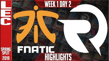 FNC vs OG Highlights | LEC Spring 2019 Week 1 Day 2 | Fnatic vs Origen