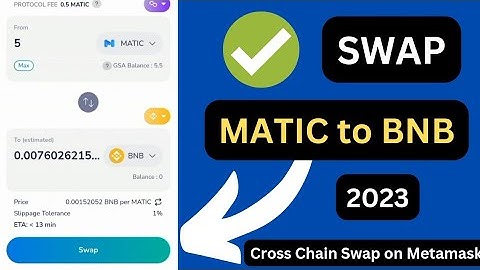 How To Swap MATIC to BNB on Metamask Wallet | Cross Chain Swapping | Get Free BNB