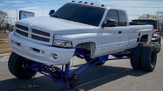 Wheel BREAKS Off SEMA Truck (Almost Crashed)