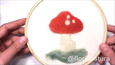 Feltragem em Tecido - Cogumelo (Parte 1 de 2)