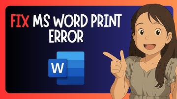 EASY FIX For "MS Word Error Windows Cannot Print Due To a Problem with The Current Setup"