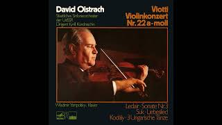 Full Viotti: Violin Concerto No. 22 in A minor, G97/David Oistrakh, Kyril Kondrashin, USSR State Symphony Update