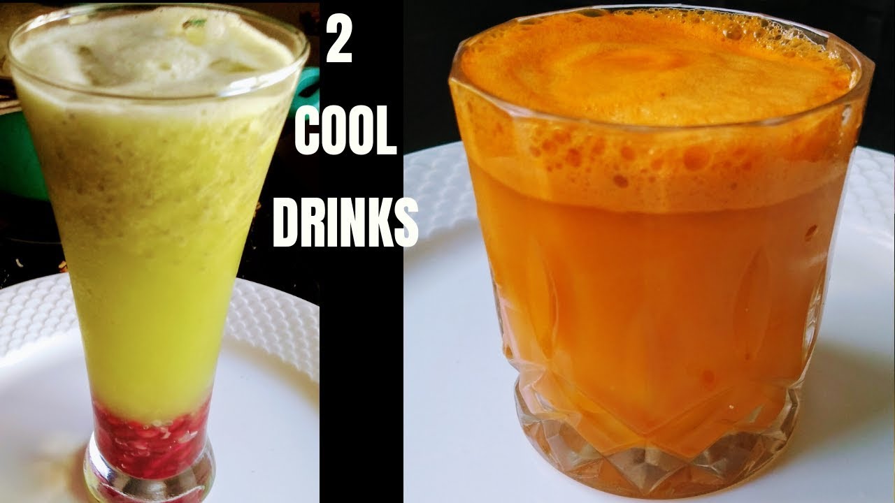 2 Cool Fresh Summer Drinks | Grape Pomegranate Mocktail | Honey Carrot Cooler | Indian Mom