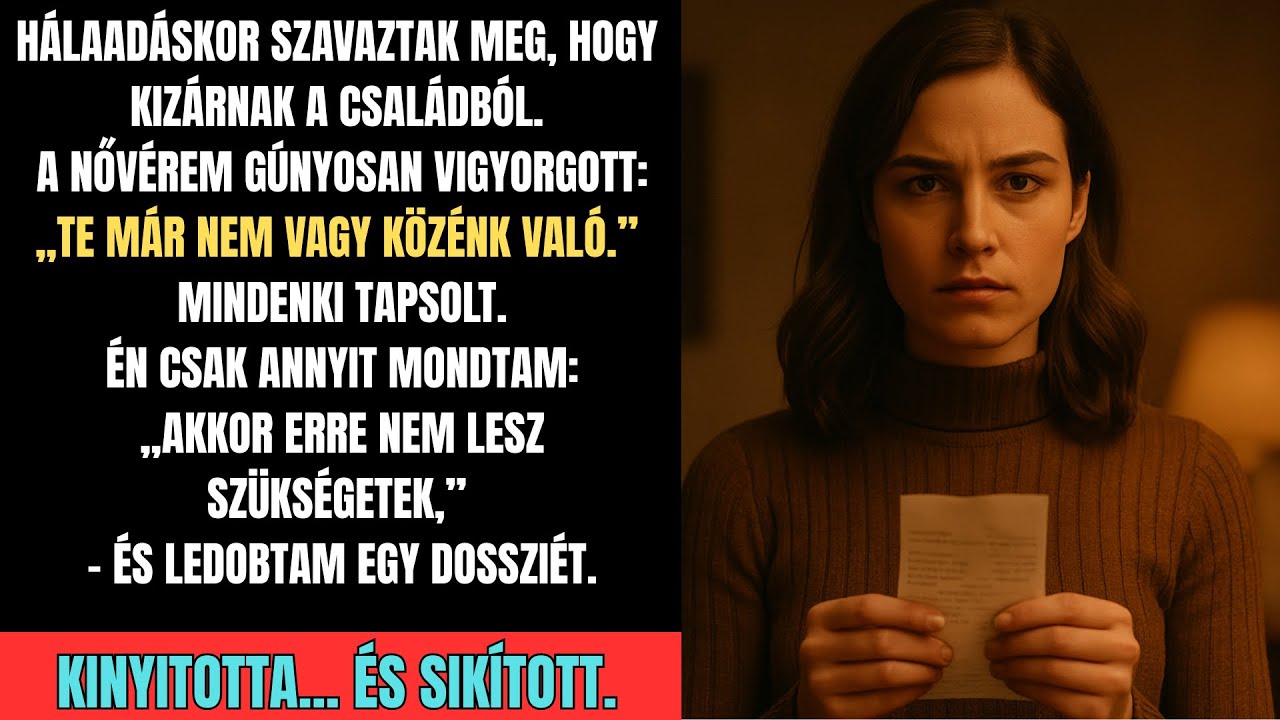 Hálaadáskor kizártak a családból – ezért ledobtam a dossziét, és mindent visszavettem.