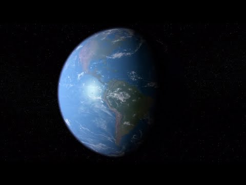 Earth Rotation Loop Motion Graphics