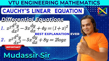 Lineaire differentiaalvergelijkingen van Cauchy | VTU technische wiskunde beste uitleg