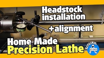 Headstock installation + alignment - DIY metal mini lathe part 7