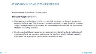 VI. CONFLICTS OF INTEREST - C. Referral Fees.